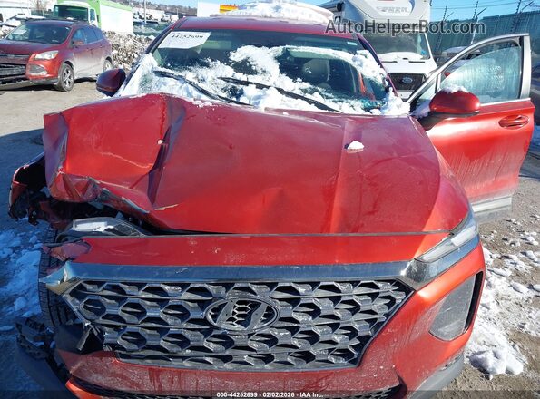 5NMS2CADXKH136774 2019 HYUNDAI SANTA FE Красный Вид сзади