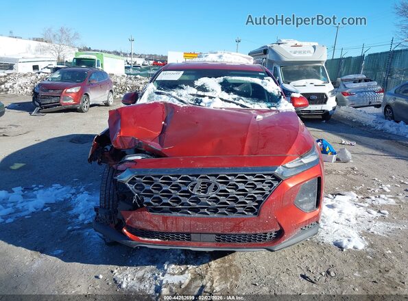 5NMS2CADXKH136774 2019 HYUNDAI SANTA FE Красный Вид щитка приборов