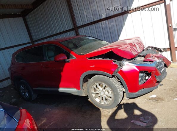 5NMS33AD7LH190936 2020 HYUNDAI SANTA FE Red უკანა სალონის ხედი