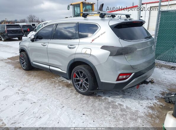 5NMS3CAA7LH205814 2020 HYUNDAI SANTA FE Серебряный Задняя левая четверть