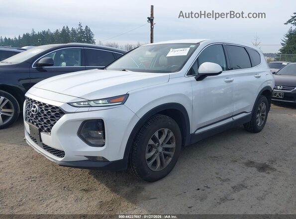 5NMS3CAD1LH169600 2020 HYUNDAI SANTA FE White წინა მარცხენა ხედი სამი მეოთხედიდან