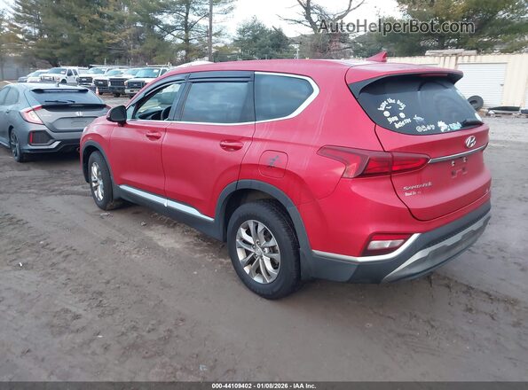 5NMS3CAD2LH245647 2020 HYUNDAI SANTA FE Red Trasero izquierdo