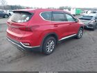 2020 Hyundai Santa Fe Sel Red vin: 5NMS3CAD2LH245647