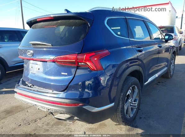 5NMS3DAJ9MH339960 2021 HYUNDAI SANTA FE Синий Задняя правая четверть