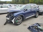 2022 Hyundai Santa Fe Sel Синий vin: 5NMS3DAJ9NH378548