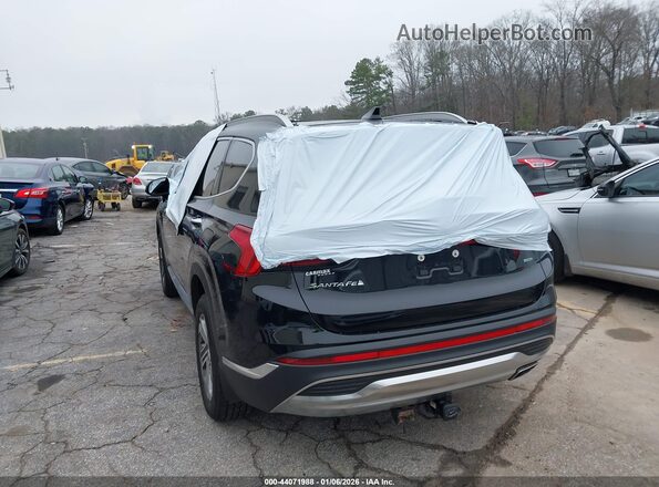 5NMS3DAJ9NH445889 2022 HYUNDAI SANTA FE Black Tył lewy
