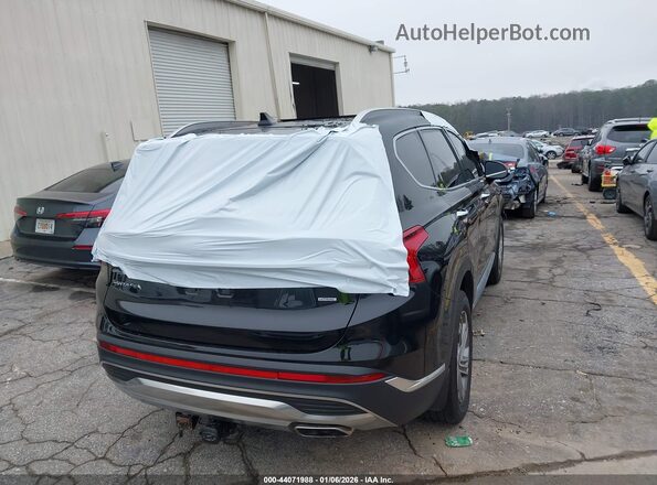 5NMS3DAJ9NH445889 2022 HYUNDAI SANTA FE Black Tył prawy