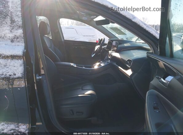 5NMS3DAJ9PH527477 2023 HYUNDAI SANTA FE Black Вид салону спереду