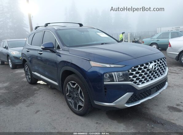 5NMS44AL3NH463352 2022 HYUNDAI SANTA FE Синий Передняя правая четверть