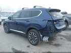 2022 Hyundai Santa Fe Limited Синий vin: 5NMS44AL3NH463352