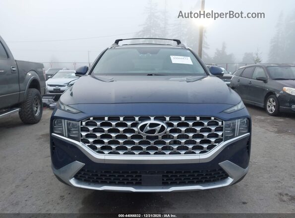 5NMS44AL3NH463352 2022 HYUNDAI SANTA FE Синий Вид задней части салона