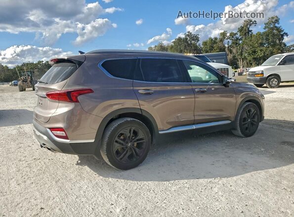 5NMS53AA7KH115068 2019 HYUNDAI SANTA Серый Задняя правая четверть