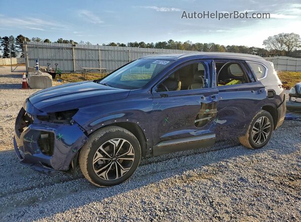 5NMS53AA7LH273279 2020 HYUNDAI SANTA Синий Передняя левая четверть
