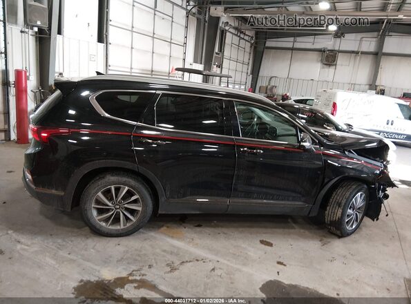 5NMS53AD6LH287720 2020 HYUNDAI SANTA FE Черный Вид задней части салона