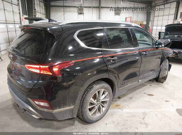 5NMS53AD6LH287720 2020 HYUNDAI SANTA FE Черный Задняя правая четверть