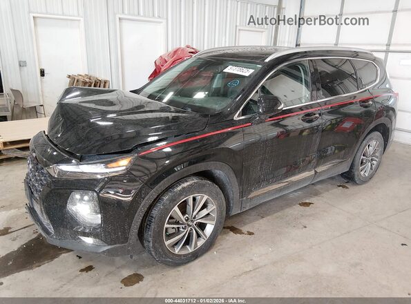 5NMS53AD6LH287720 2020 HYUNDAI SANTA FE Черный Передняя левая четверть