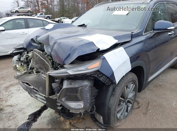 5NMS53AD7KH042519 2019 HYUNDAI SANTA FE Синий Вид спереди