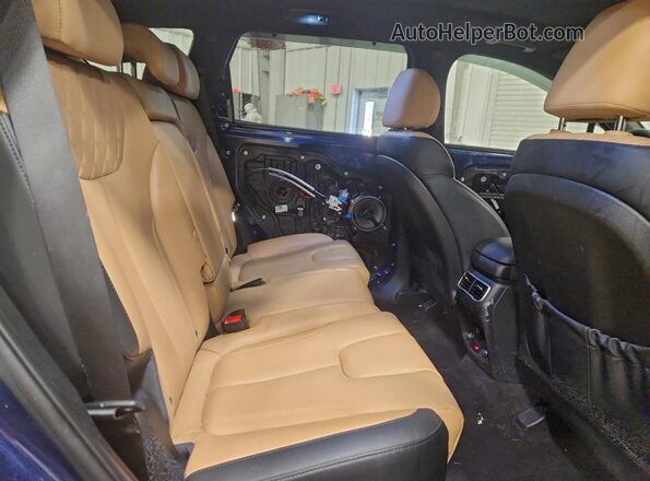 5NMS54AL2PH583675 2023 HYUNDAI SANTA FE CALLIGRAPHY Blue Widok wnętrza z tyłu