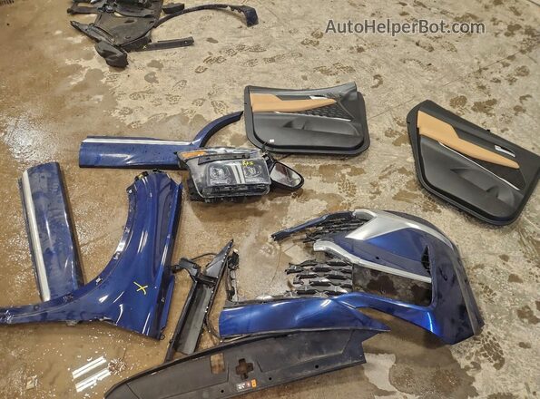 5NMS54AL2PH583675 2023 HYUNDAI SANTA FE CALLIGRAPHY Blue Widok naklejki z numerem VIN