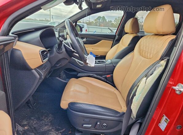 5NMS54AL4PH494674 2023 HYUNDAI SANTA FE CALLIGRAPHY Red Widok wnętrza z przodu