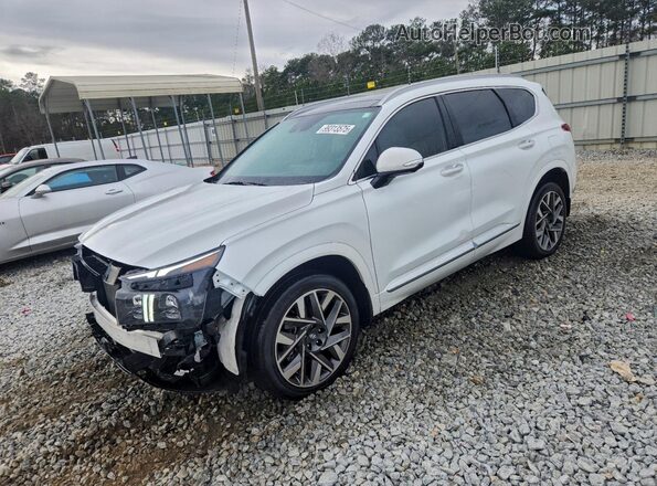 5NMS54AL5NH472521 2022 HYUNDAI SANTA FE CALLIGRAPHY White წინა მარცხენა ხედი სამი მეოთხედიდან