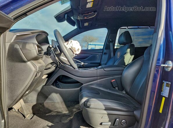 5NMS54ALXNH466861 2022 HYUNDAI SANTA FE CALLIGRAPHY Blue წინა სალონის ხედი