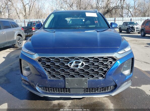 5NMS5CAA2LH292032 2020 HYUNDAI SANTA FE Синий Вид задней части салона