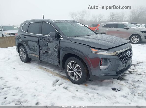 5NMS5CAD8LH284673 2020 HYUNDAI SANTA FE Черный Передняя правая четверть
