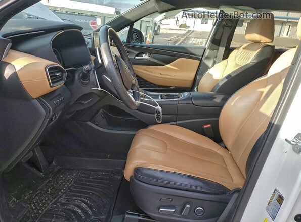 5NMS5DAL0MH358599 2021 HYUNDAI SANTA FE CALLIGRAPHY White Vista interior delantera