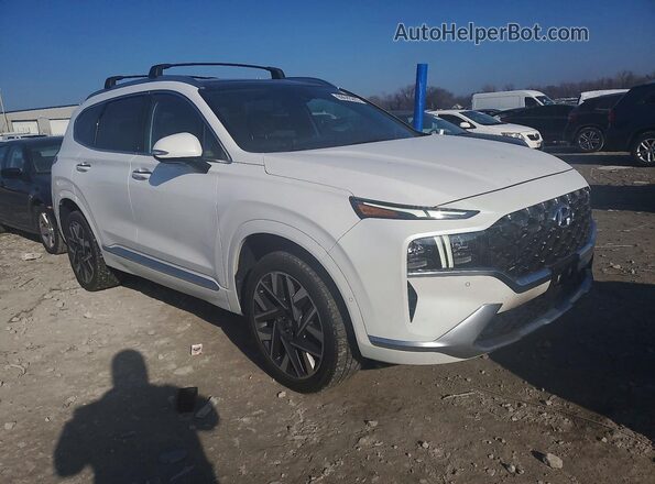 5NMS5DAL0MH363169 2021 HYUNDAI SANTA FE CALLIGRAPHY Белый Передняя правая четверть