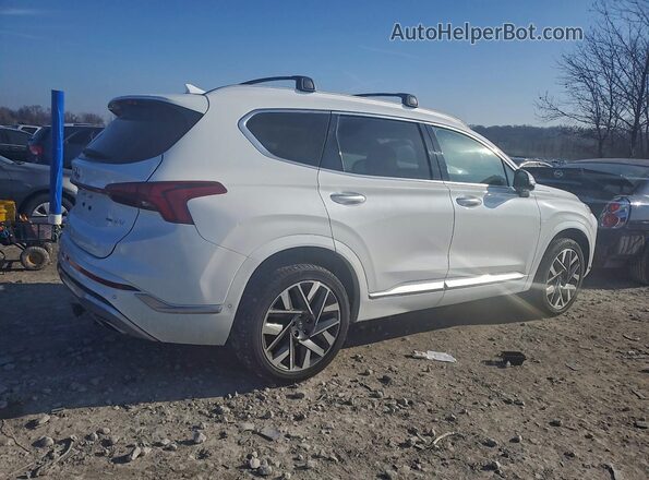 5NMS5DAL0MH363169 2021 HYUNDAI SANTA FE CALLIGRAPHY Белый Задняя правая четверть