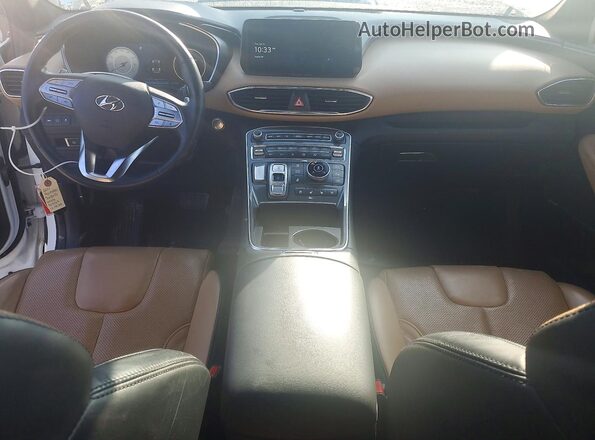 5NMS5DAL0MH363169 2021 HYUNDAI SANTA FE CALLIGRAPHY Белый Вид панели приборов