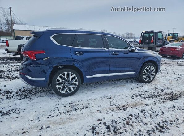 5NMS5DAL1NH387112 2022 HYUNDAI SANTA FE CALLIGRAPHY Blue უკანა მარჯვენა