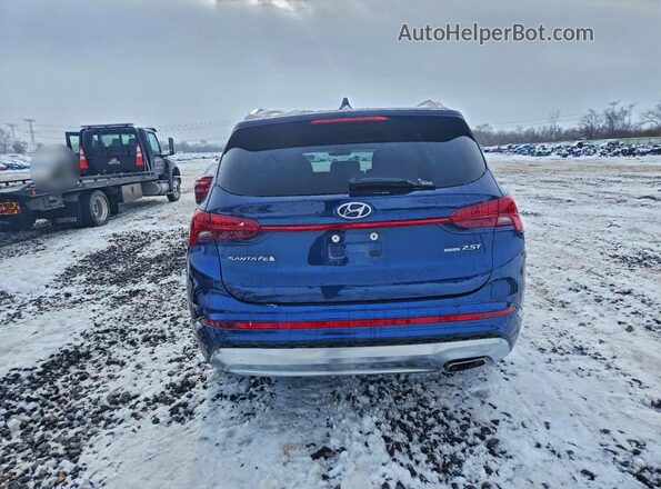 5NMS5DAL1NH387112 2022 HYUNDAI SANTA FE CALLIGRAPHY Blue უკანა ხედი