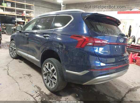 5NMS5DAL1NH402675 2022 HYUNDAI SANTA FE CALLIGRAPHY Blue უკანა მარცხენა
