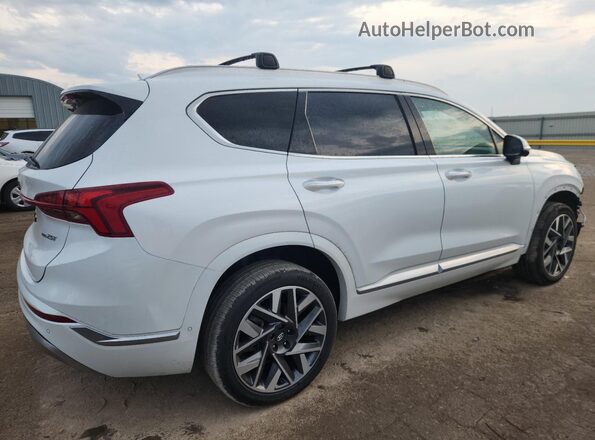 5NMS5DAL4NH450252 2022 HYUNDAI SANTA FE CALLIGRAPHY White უკანა მარჯვენა