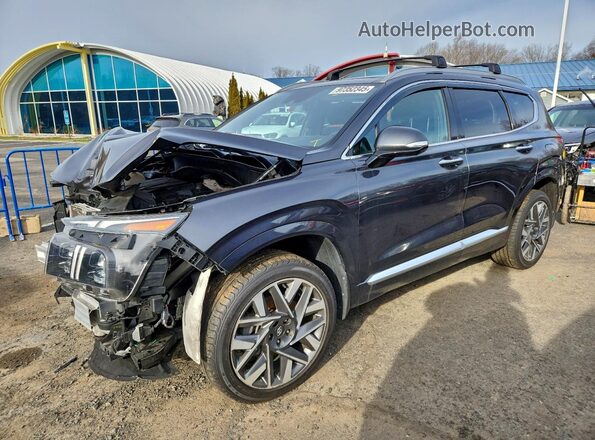 5NMS5DAL5MH371168 2021 HYUNDAI SANTA FE CALLIGRAPHY Черный Передняя левая четверть