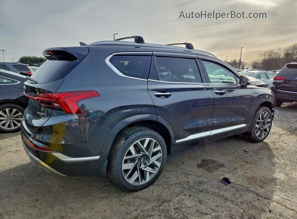 5NMS5DAL5MH371168 2021 HYUNDAI SANTA FE CALLIGRAPHY Черный Задняя правая четверть
