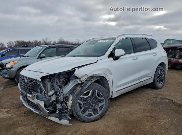 5NMS5DAL6MH346151 2021 HYUNDAI SANTA FE CALLIGRAPHY White Vista tres cuartos delantera izquierda