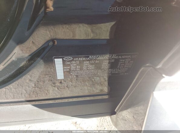 5NMS5DAL6PH654036 2023 HYUNDAI SANTA FE CALLIGRAPHY Black Vista del compartimento del motor