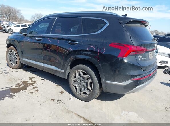 5NMS5DALXMH329837 2021 HYUNDAI SANTA FE CALLIGRAPHY Черный Задняя левая четверть