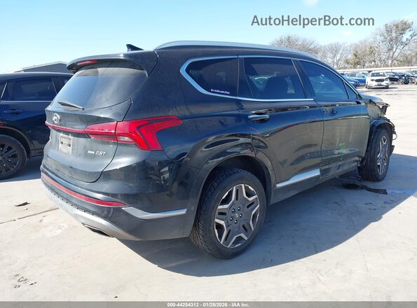 5NMS5DALXMH329837 2021 HYUNDAI SANTA FE CALLIGRAPHY Черный Задняя правая четверть