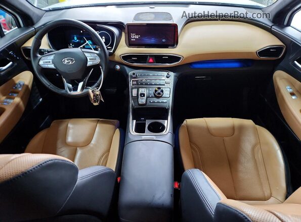 5NMS5DALXMH366242 2021 HYUNDAI SANTA FE CALLIGRAPHY White Dashboard view