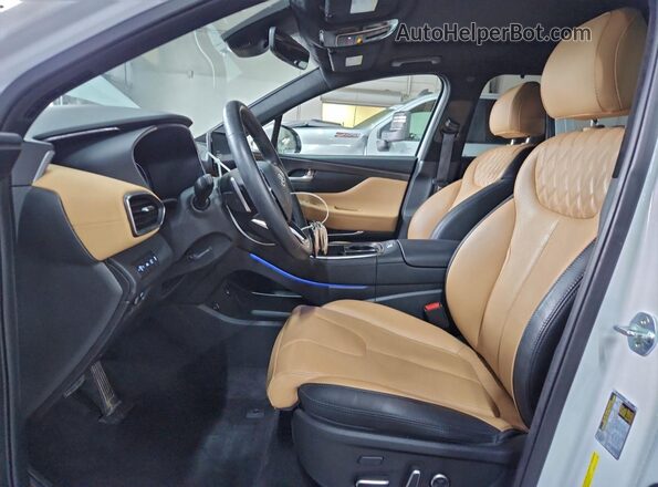 5NMS5DALXMH366242 2021 HYUNDAI SANTA FE CALLIGRAPHY White Front interior view