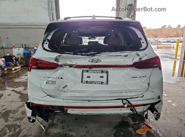 5NMS5DALXMH366242 2021 HYUNDAI SANTA FE CALLIGRAPHY White Rear view