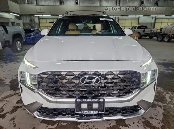 5NMS5DALXMH366242 2021 HYUNDAI SANTA FE CALLIGRAPHY White Front view