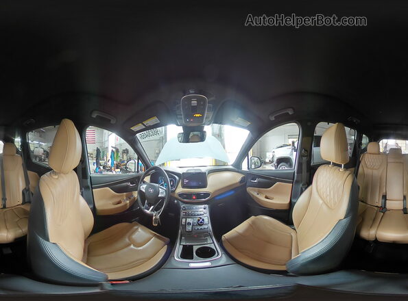 5NMS5DALXMH366242 2021 HYUNDAI SANTA FE CALLIGRAPHY White 360 interior view