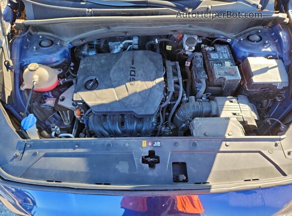 5NMS6DAJ2NH381587 2022 HYUNDAI SANTA Blue Widok komory silnika