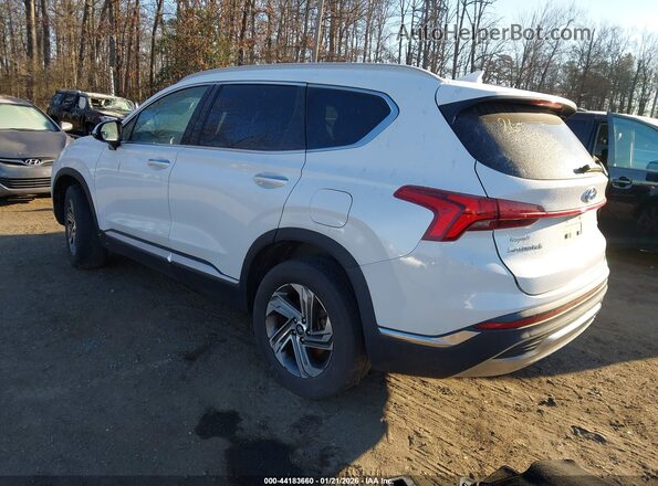 5NMS6DAJ5MH315615 2021 HYUNDAI SANTA FE Белый Задняя левая четверть