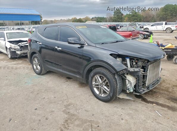 5NMZT3LB4JH052679 2018 HYUNDAI SANTA Черный Передняя правая четверть
